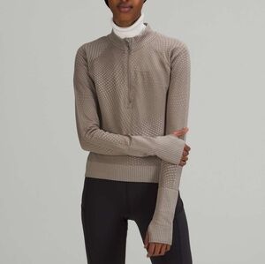 Lululemon Rest Less Cropped Half-Zip size 10 NWT